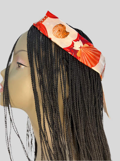 Silk twilly with hair scrunchie