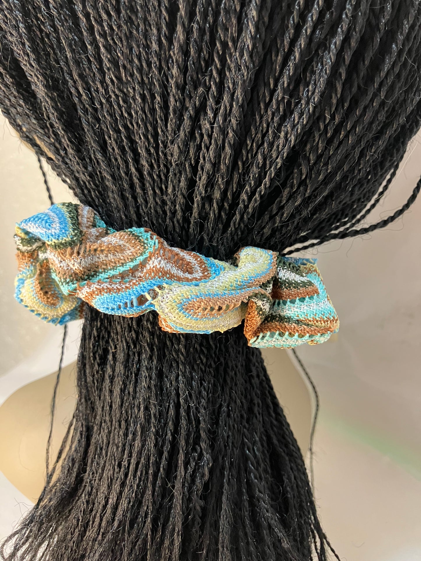 Cotton twilly with hair scrunchie