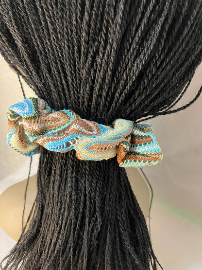 Cotton twilly with hair scrunchie